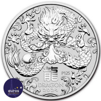 2024 1 oz $ dollar 1 AUD AUSTRALIAN Silver - Lunar Year of the Dragon Coin - Lunar Series III