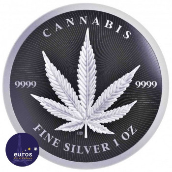 TCHAD 2024 - 5 000 francs CFA - Cannabis - 1 oz argent - BU