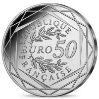 50 euros FRANCE 2023 colorisée - Disney™ - 100ème anniversaire - Argent - UNC