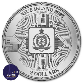 NUIE 2023 - $2 NZD - Bitcoin - 1oz Ag - Bullion