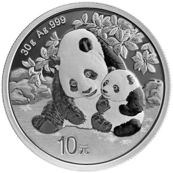 CHINE 2024 - 10 yuan - Panda - Argent 30 grammes - Bullion