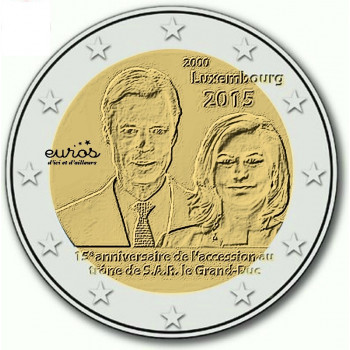 2 euros LUXEMBOURG 2015...