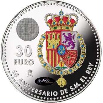 30 euros BU colorisée...