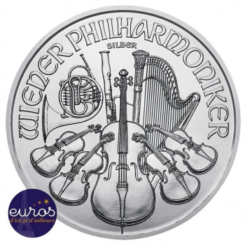 1.5 euros AUTRICHE 2020 - Orchestre Philarmonique de Vienne - 1oz argent - Bullion