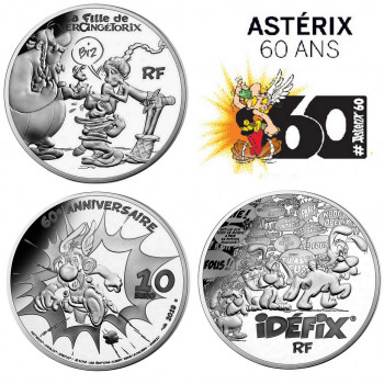 2 x 10 euros ASTERIX FRANCE...