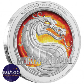 NIUE 2020 - 2$ NZD MORTAL KOMBAT™ - 1oz (once) argent - Belle Epreuve