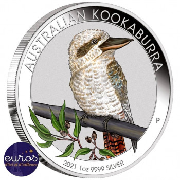 AUSTRALIE 2021 - 1$ AUD - KOOKABURRA - World Money Fair Berlin - Argent 1oz 999,9 ‰