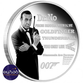 TUVALU 2021 - James Bond™ Série Héritages - Sean Connery (1) -  Argent 999‰ - Belle Épreuve