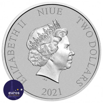 NIUE 2021 - 2$ NZD Retour Vers le Futur™ - 1oz argent - Bullion Coin