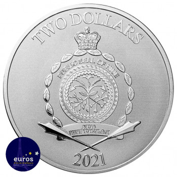 NIUE 2021 - 2$ NZD - The Mandalorian™ - 1oz argent - Star Wars™