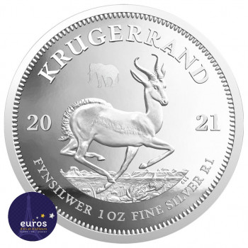 AFRIQUE du SUD 2021 - Big Five II Elephant + Krugerrand - Mintmark Privée - Set 2 x 1oz Argent - Belle Épreuve (1)