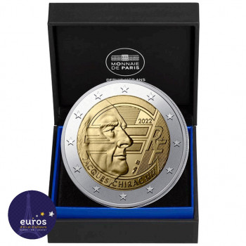 2 euros commémorative FRANCE 2022 - Jacques CHIRAC - Belle Épreuve