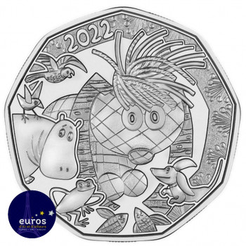 Avers de la pièce de 5 euros AUTRICHE 2022 - Little I-am-Me Easter Coin - Argent 925‰