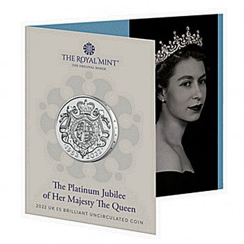 GRANDE-BRETAGNE 2021 - 5£ Le jubilé de Platine de Sa Majesté la Reine - Brillant Universel