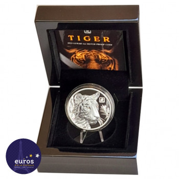Avers de la pièce NIUE 2022 - 1$ NZD - L'Année du Tigre - 1oz argent - Belle Épreuve