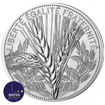 Avers de la pièce de 20 euros commémorative FRANCE 2022 - Blé - Argent 900‰ - UNC