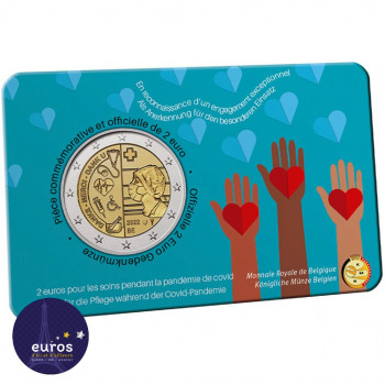 Coincard francais 2 euros BELGIQUE 2022 - Version Française - Secteur des Soins de Santé Pandémie COVID - BU