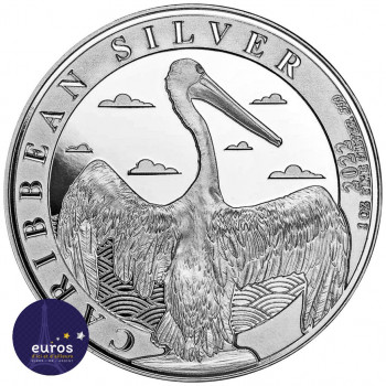 ILE de la BARBADE 2022 - 1$ BBD - Pélican des Caraïbes - 1oz argent - Bullion