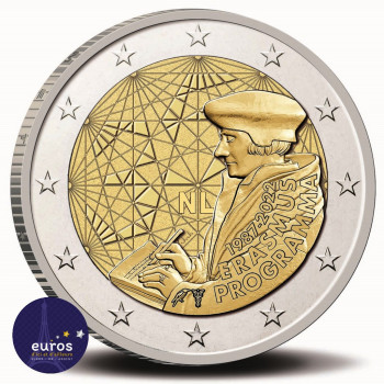 2 euros commémorative commune PAYS-BAS 2022 - 35ème anniversaire Erasmus + - Belle Épreuve