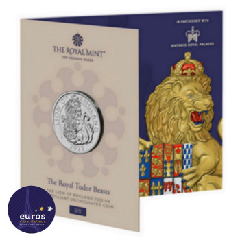 GRANDE-BRETAGNE 2022 - 5£ The Royal Tudor Beasts The Lion of England - Brillant Universel