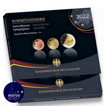 Coffret BE 5,88€ ALLEMAGNE 2022 inclus 2€ commémorative Thüringen
