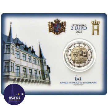 Coincard 2 euros BU Luxembourg 2022 - Drapeau - Nouveau différent