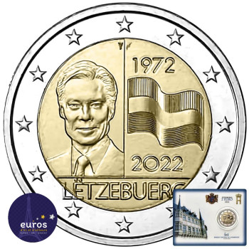 Coincard 2 euros BU Luxembourg 2022 - Drapeau - Nouveau différent