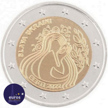 2 euros commémorative ESTONIE 2022 - Ukraine et Liberté - UNC