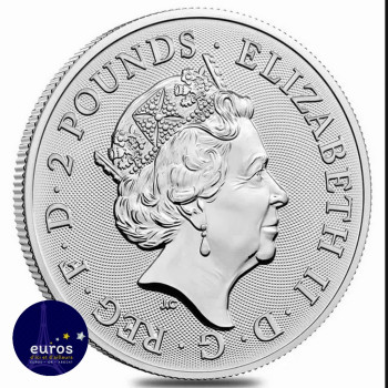 GRANDE-BRETAGNE 2022 - 2£ Rolling Stones - Légendes Musicales - 1oz Argent 999,99‰ - Bullion