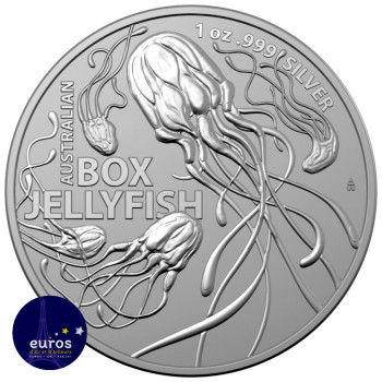 AUSTRALIE 2023 - 1$ AUD - La Méduse Boîte - Animaux les Plus Dangereux d'Australie - 1oz argent 999,99‰