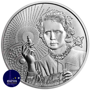 NIUE 2023 - 2$ NZD Marie CURIE - Les Icônes de l'Inspiration (6) - 1oz argent - Bullion Premium