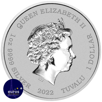 TUVALU 2022 - 1$ TVD - The Phantom - Argent 999‰