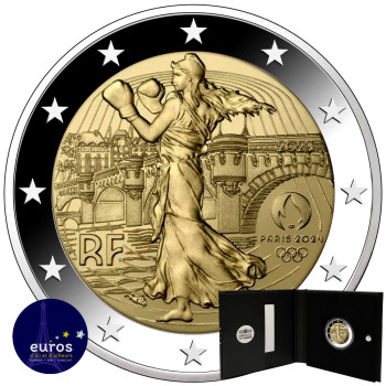2 euros commémorative FRANCE 2023 - Jeux Olympiques Paris 2024 - Belle Épreuve