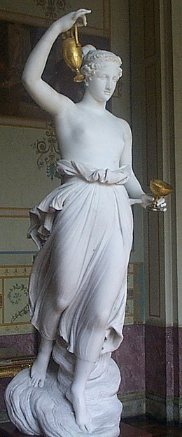 Sculpture réalisée par Antonio Canova entre 1796 et 1817 (avers de la pièce)